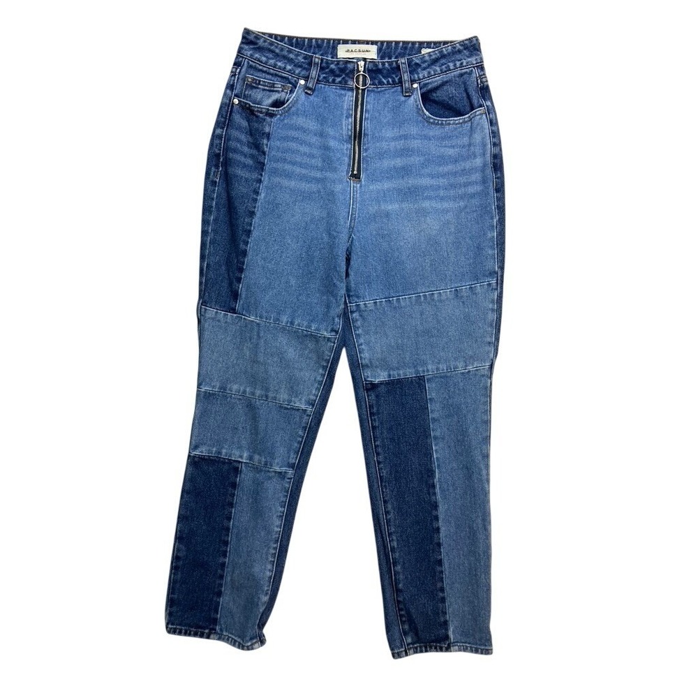 Pacsun Mom Jean Patchwork Zipper‎ Fly Blue Denim Women's Size 27